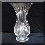 G05. Tall cut crystal footed vase 15”h x 6”w - $48 